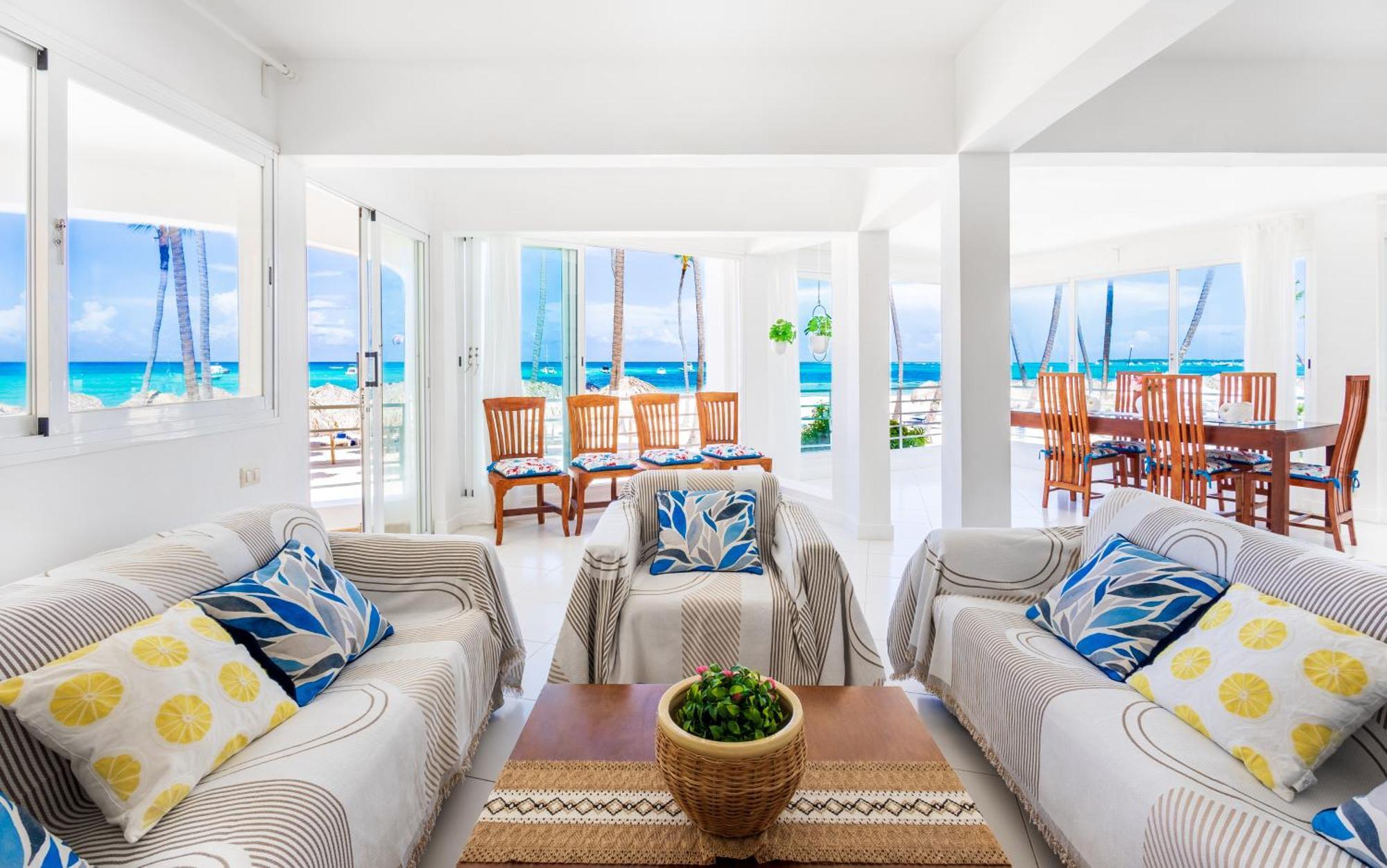 Prime Ocean View Punta Cana Apartments - 3-Bedroom Getaway With Private Terrace On Bavaro Beach Экстерьер фото