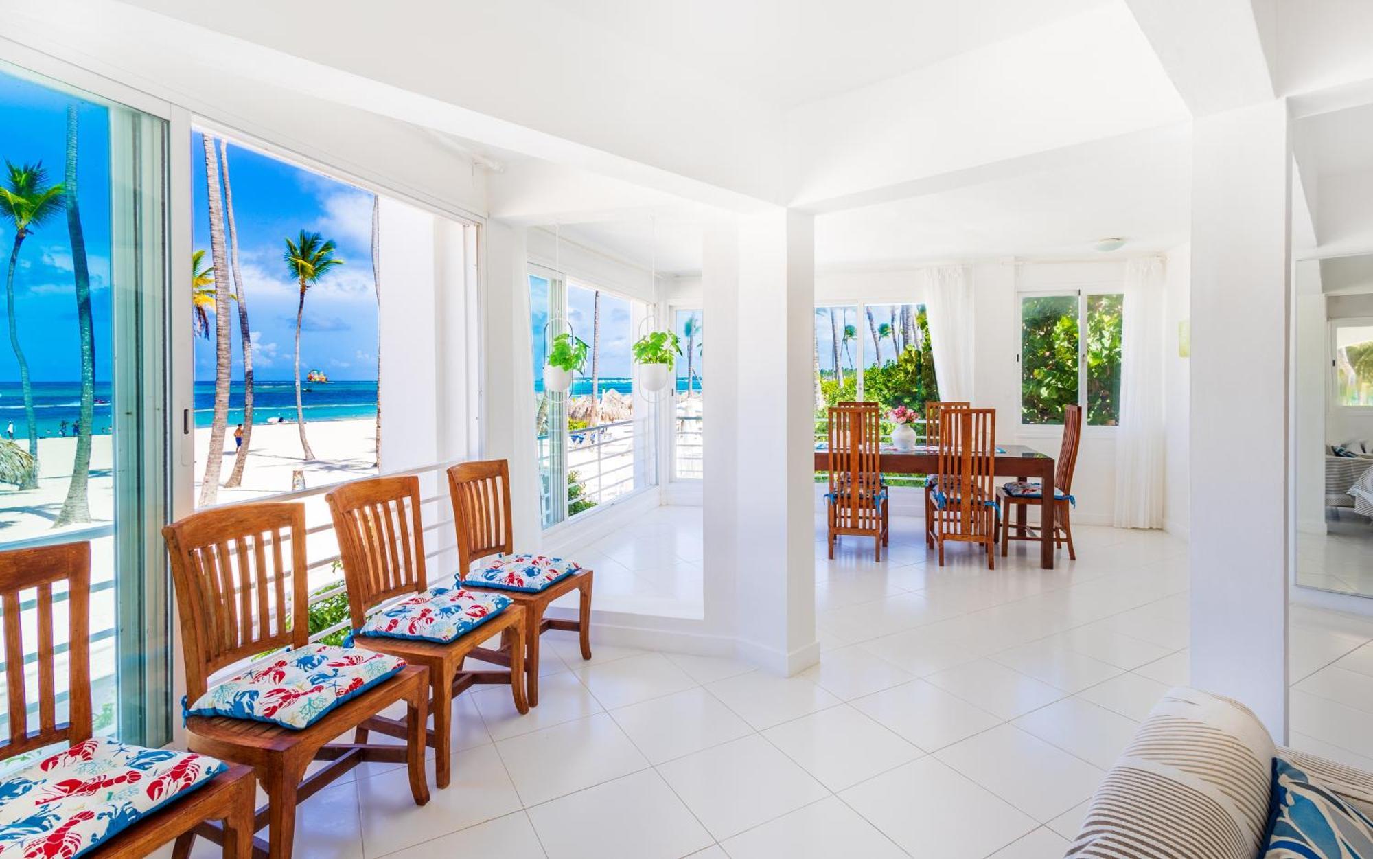 Prime Ocean View Punta Cana Apartments - 3-Bedroom Getaway With Private Terrace On Bavaro Beach Экстерьер фото