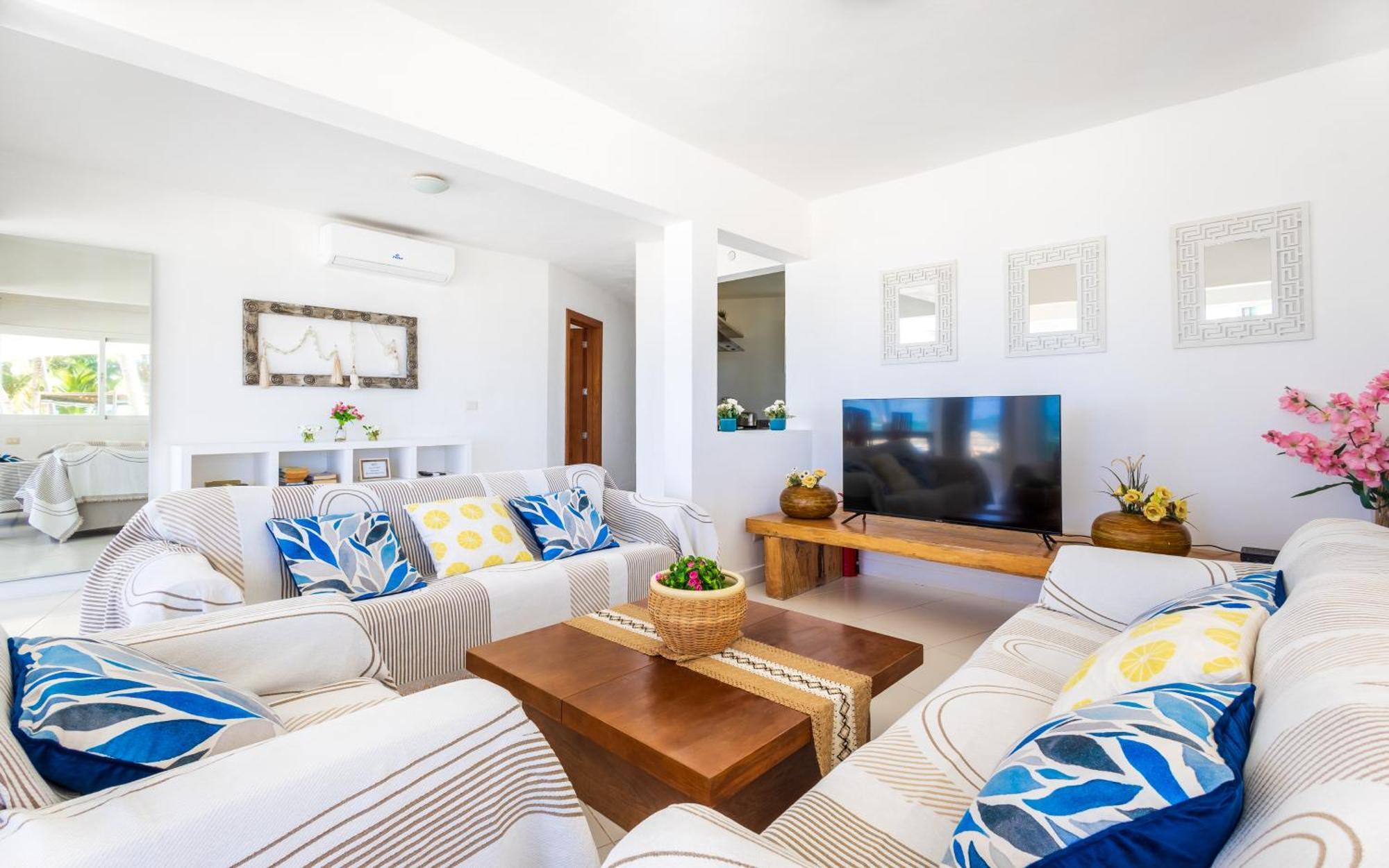 Prime Ocean View Punta Cana Apartments - 3-Bedroom Getaway With Private Terrace On Bavaro Beach Экстерьер фото